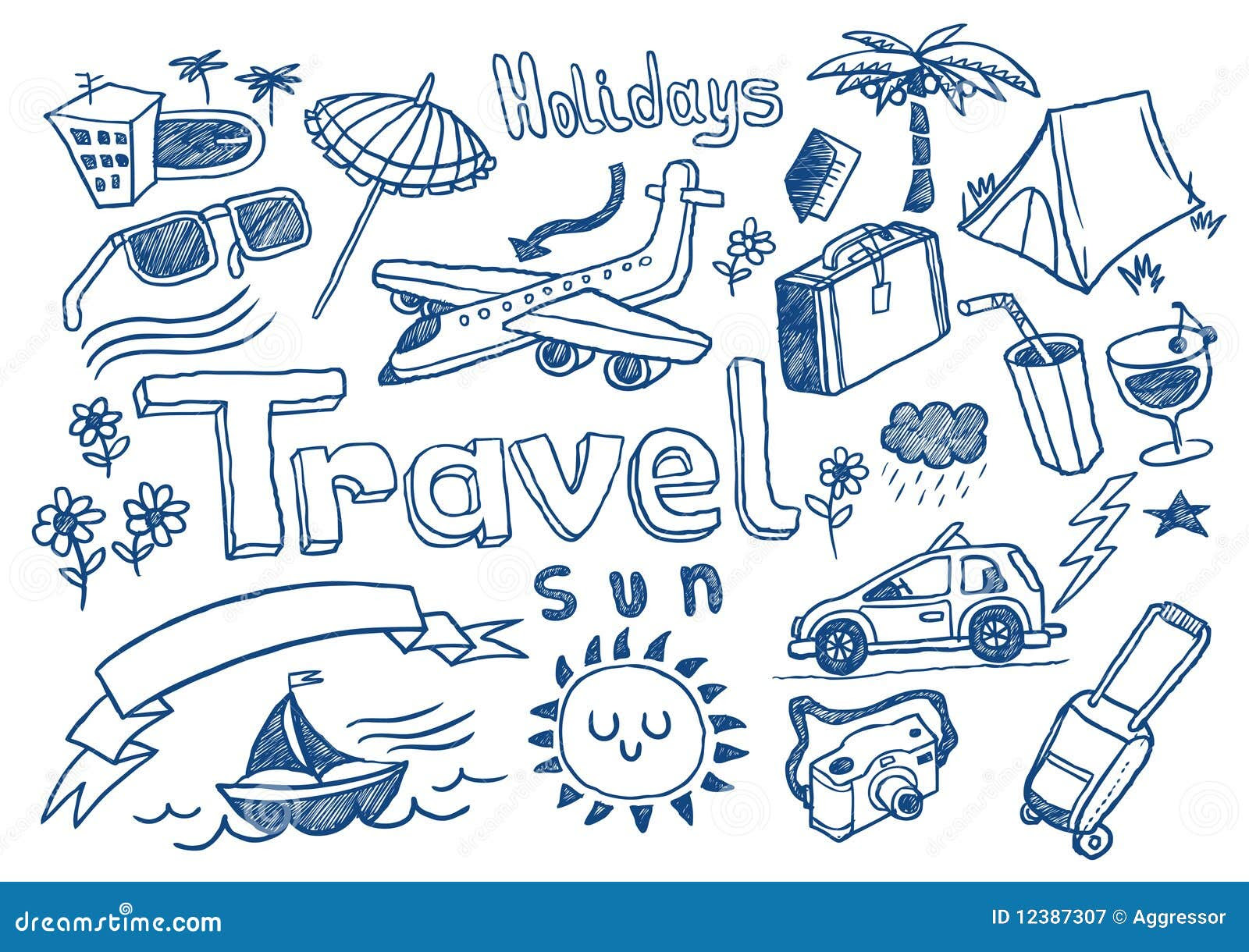 romantic doodle art vector