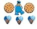 Cookie Monster Sesame Street Chocolate Chip Happy Birthday Balloon Party Set by Anagram