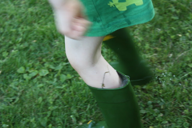 Ach dazu sind Regenstiefel da : )