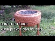 Update Cara membuat kursi dari ban bekas used tires , viral!