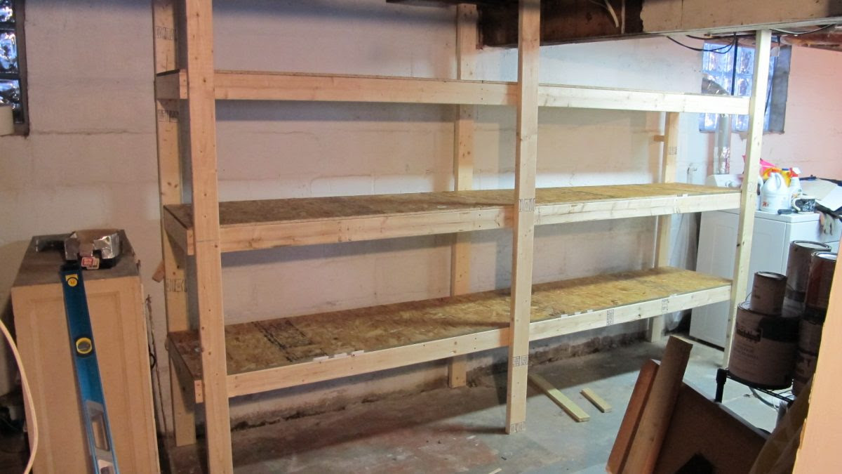 DIY Basement Shelves In A Day merrypad