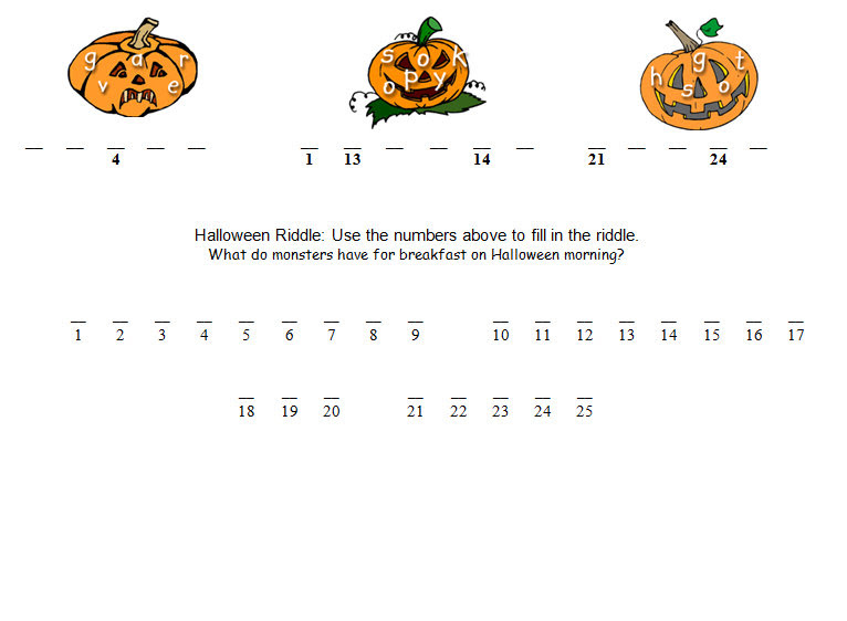 Halloween Math Worksheets & Activities | Math Game Time