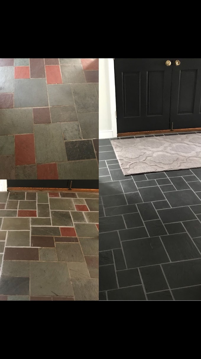 How To Paint Slate Fireplace Tiles