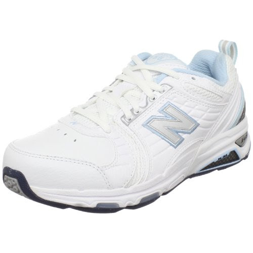 New Balance Women's WX856 Training Shoe,White/Blue,9.5 B US On Sale