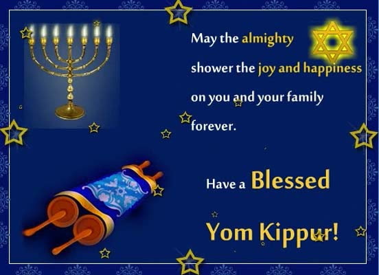 Blessed Yom Kippur Wishes For You Free Yom Kippur eCards 
