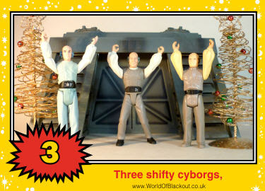 Three shifty cyborgs,