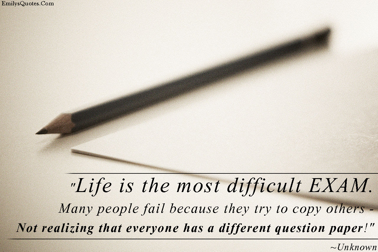 unknown life people fail reason understanding