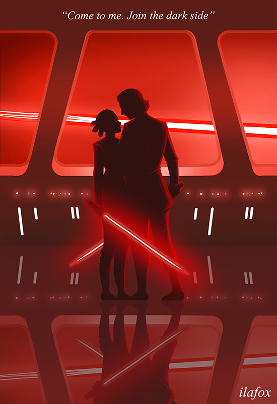 reylo, reylotrash, star wars, kylo ren, adam driver, rey, daisy ridley, by ila fox