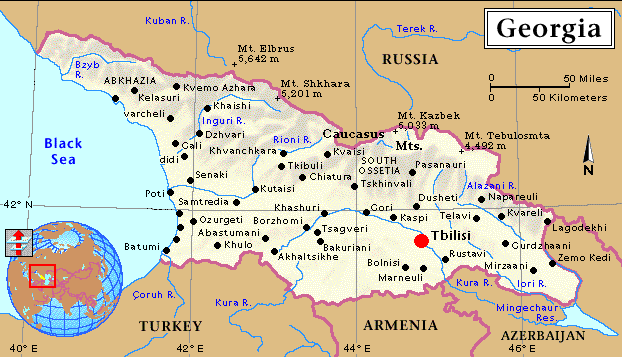 georgian  map