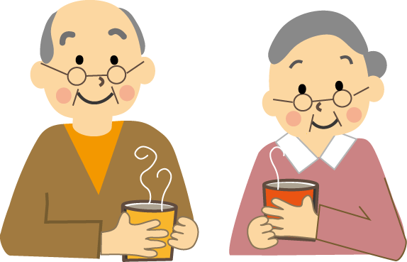 おじいさんとおばあさん お年寄り 老人 のイラスト 無料イラスト