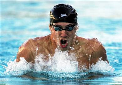 michael phelps swimming