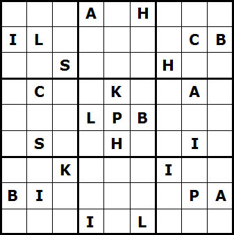 Mystery Godoku Puzzle for September 27, 2010