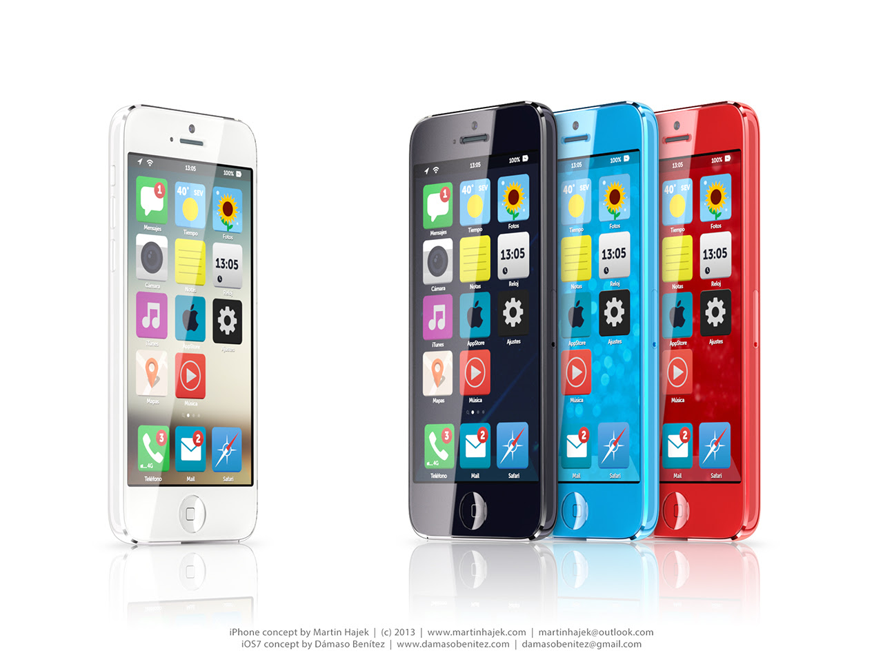 Hajek’s new concept pictures budget iPhone running revamped iOS 7