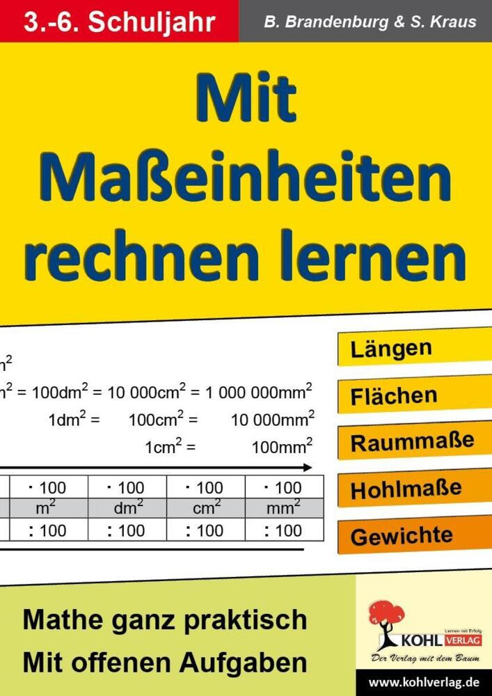 Mit Maßeinheiten rechnen lernen 1 - Längen-, Flächen ...