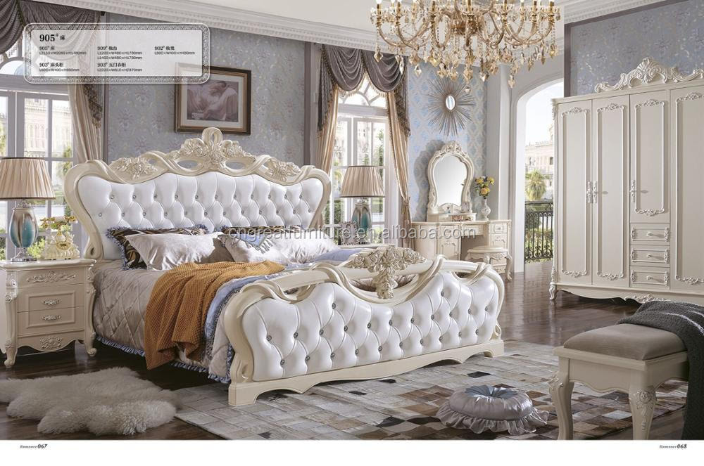 Pakistan Antique Fancy White Vintage Bedroom Sets Bedroom 