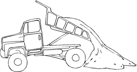 Coloriage Camion à Benne Coloriages à Imprimer Gratuits