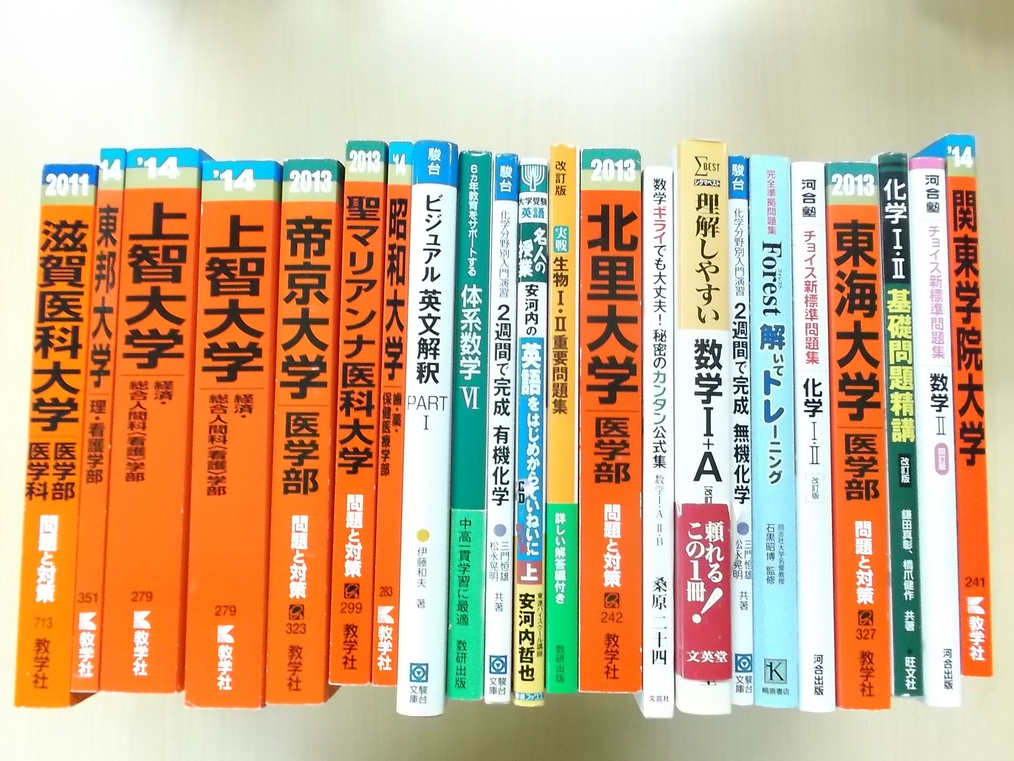 受験参考書 問題集 赤本 予備校テキスト 最近の買取事例 14年3月 学参ブックス