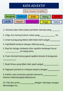 latihan kata sendi nama tahun 2