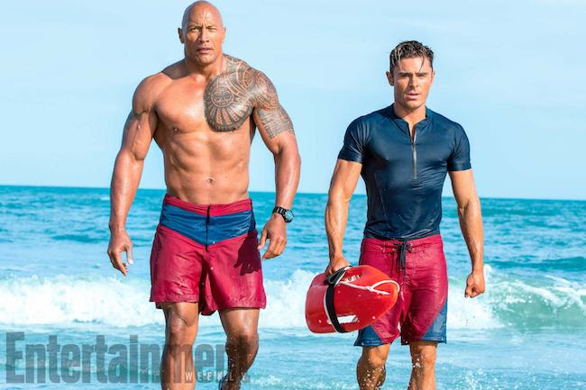 Baywatch (2017)Dwayne Johnson as Mitch Buchannon and Zac Efron as Matt Brody