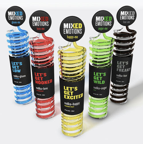 Mixed Emotions Vodka Package Design