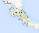 cuba costa rica mapa