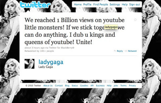 Lady Gaga Twitter Bottom. Say what you will about Lady
