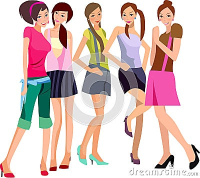 five girls representation