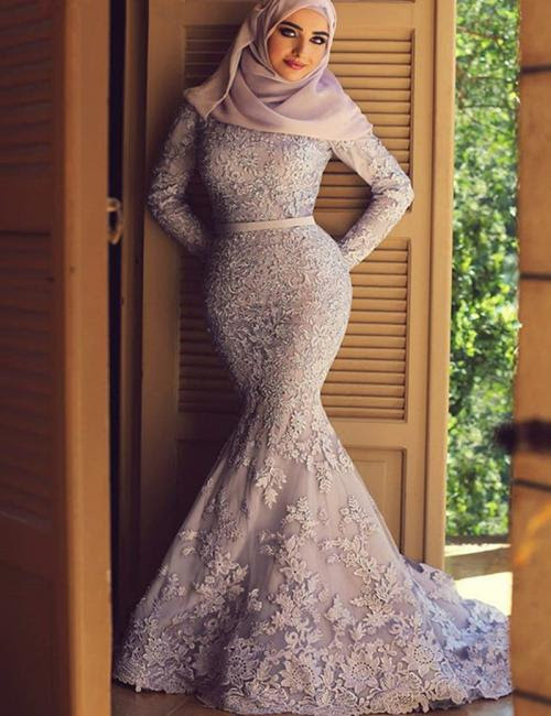 مجموعه فساتين سهره للمحجبات تصميمات
