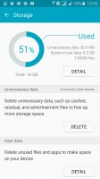 Smart manager app - pictured here on the A5 (2016) but more or less the same on the S7 - Galaxy A5 2016 vs. Galaxy S7