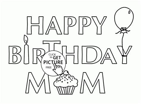  happy birthday mom printable coloring cards printable word searches