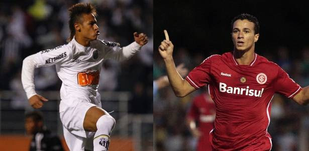 Neymar, do Santos, e Leandro Damião, do Inter, são exemplos do novo momento