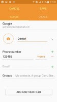 The phonebook reminds you the last chat you had with a contact - Samsung Galaxy J3 (2016) re   view