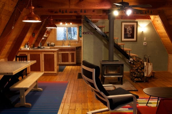 Tiny A frame Cabin in the Woods