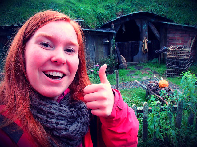 Thumb up in Hobbiton