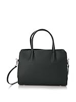 Jean Louis Scherrer Bolso asa de mano Lea (Negro)