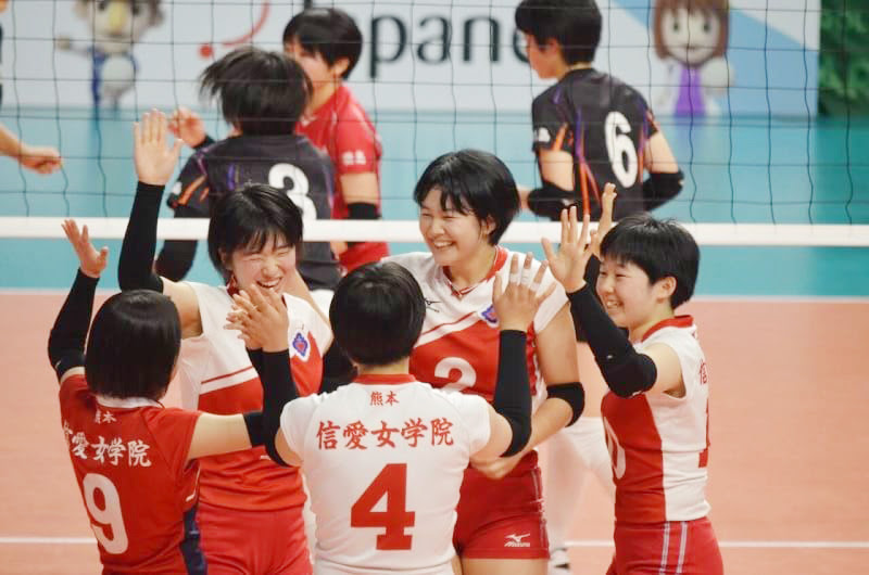 高校 バレーボール部 春高バレー ベスト８ 高等学校 熊本信愛女学院