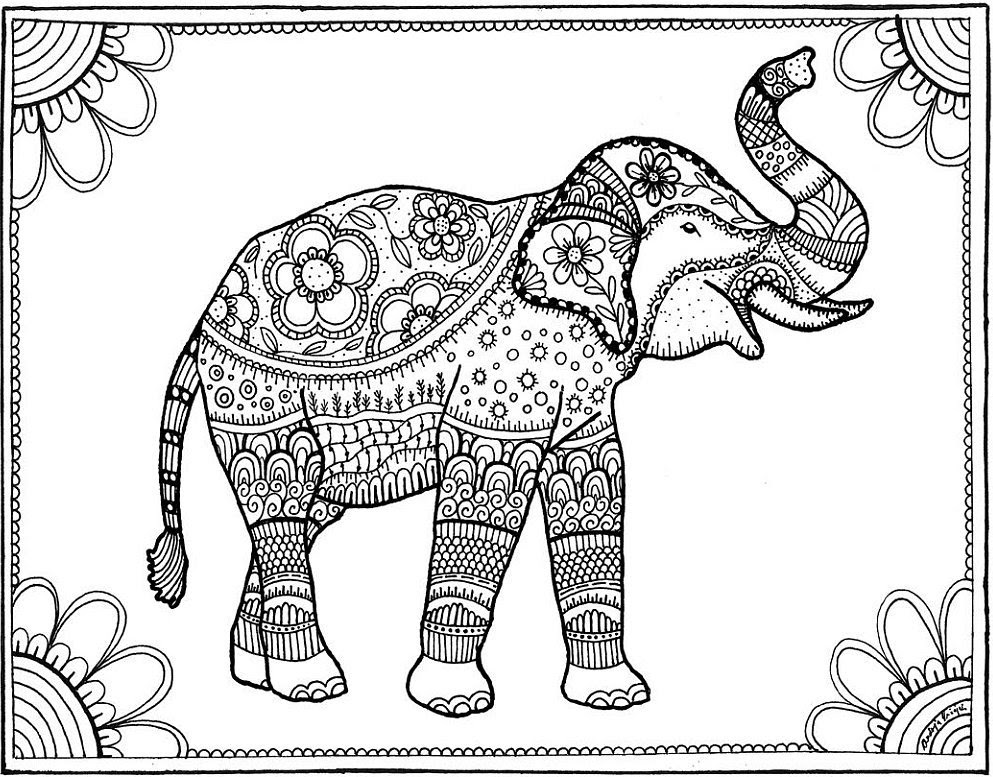 Download Elephant | 20 Free Coloring Book Printables | POPSUGAR ...