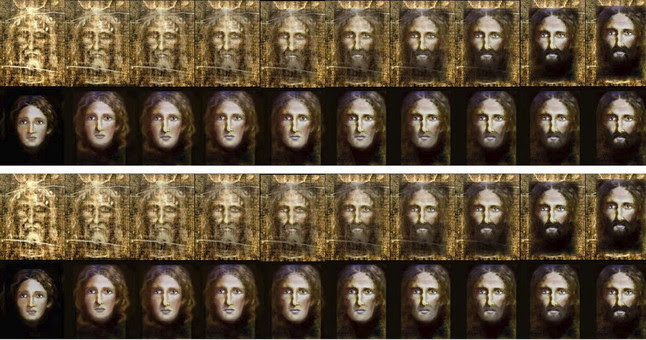 Retrato robot de Jesucristo de Nazaret, según la policía italiana, a la edad de 12 años y partiendo de la imagen de la Sábana Santa.