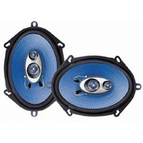 Pyle PL573BL 5-Inch x 7-Inch and 6-Inch x 8-Inch 300 Watt Three-Way Speakers (Pair)