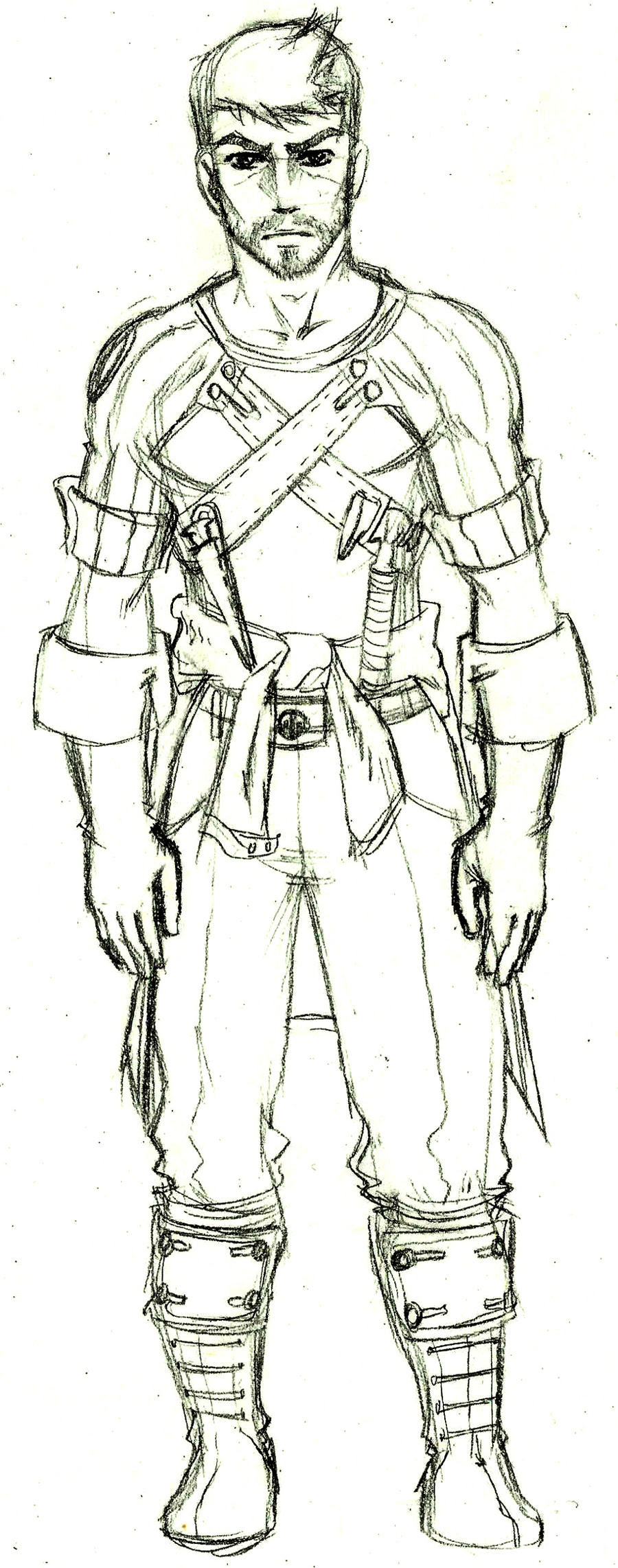 Full body sketch sample by Pencil-Fluke on deviantART