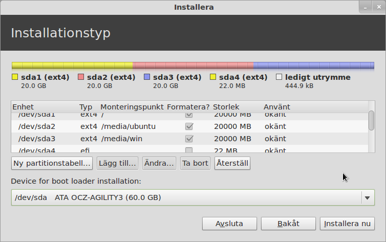 EFI installation for Ubuntu