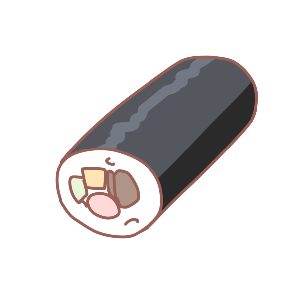 恵方巻きのイラスト かわいいフリー素材が無料のイラストレイン