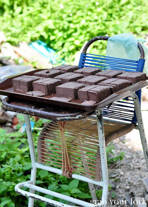 ipoh belacan cakes drying in sun