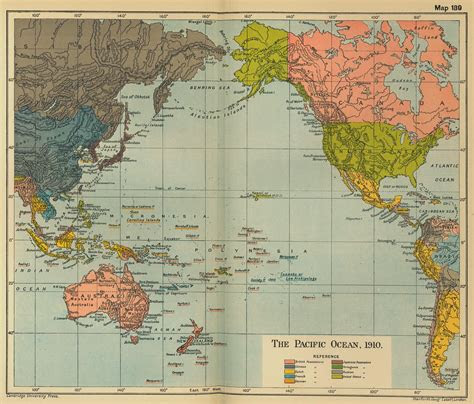 pacific ocean map  mapsofnet