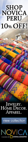 120x600 Shop NOVICA Peru - 10% Off. 6.21-6.27
