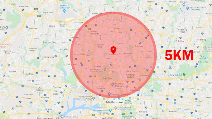 The 5km bubble is back: this map shows how far you can go from your home