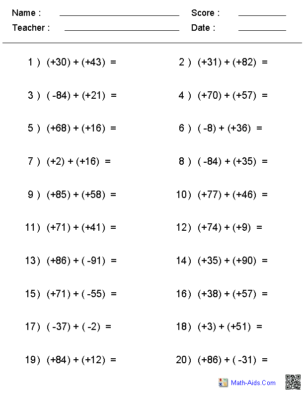 Math Aids Order Of Operations Worksheet Answers - word problems ...