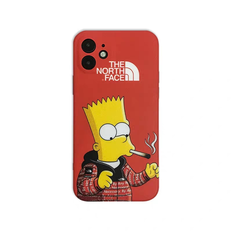 シュプリーム The North Face Iphone 12 12pro Maxケース 人気 シンプソンズ ノースフェイス アイフォン12pro 12ミニケース かわいい