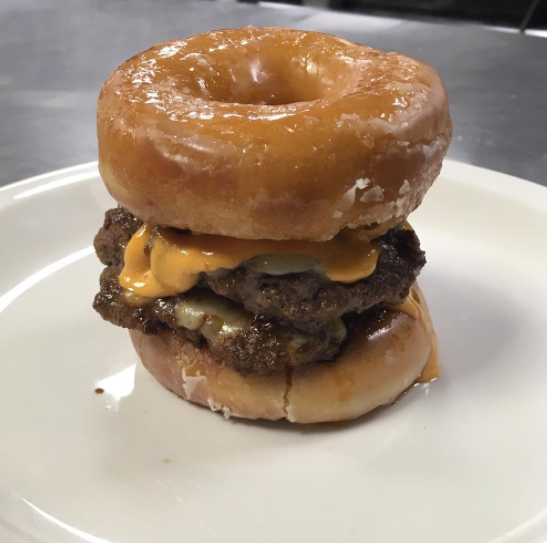 Donut burgers.