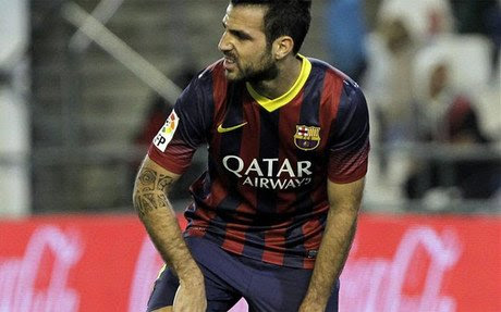 Cesc fue sustituido en el Betis-Barça